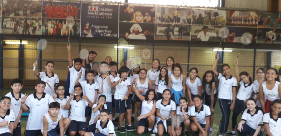 COLÉGIO SANTA MÔNICA – VIVÊNCIA DO BADMINTON – 5º AM – BONSUCESSO