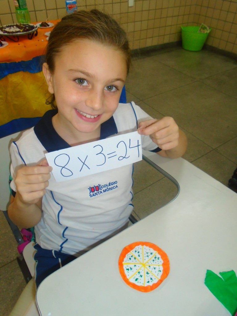 COLÉGIO SANTA MÔNICA – MULTIPLICAÇÃO COM PIZZA – 3º ANO – CACHAMBI